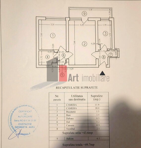Secuilor, vanzare apartament 2 camere